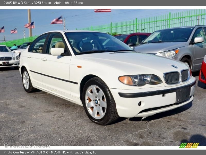 Alpine White / Sand 2005 BMW 3 Series 325i Sedan