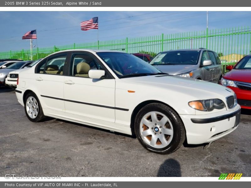 Alpine White / Sand 2005 BMW 3 Series 325i Sedan