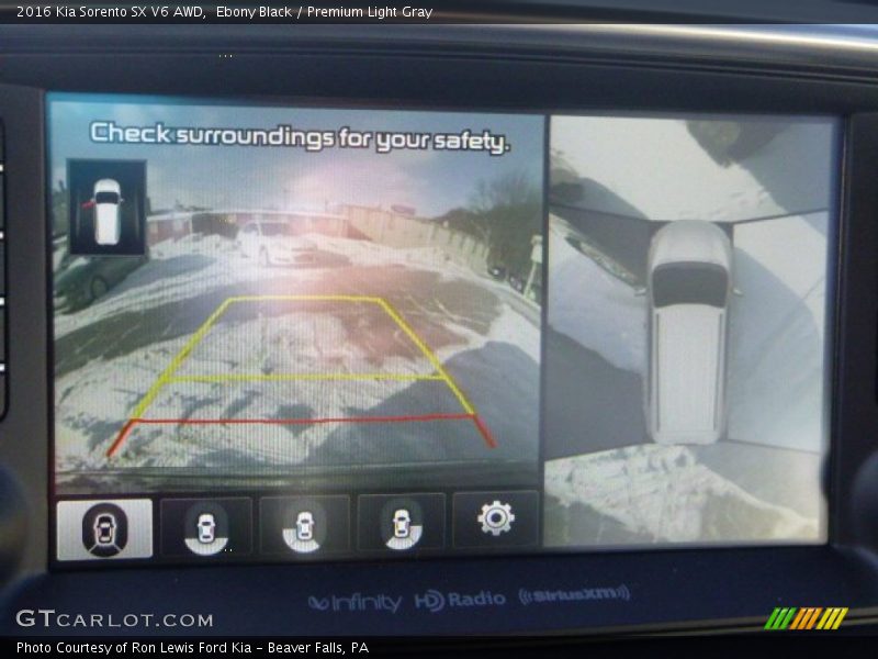 Ebony Black / Premium Light Gray 2016 Kia Sorento SX V6 AWD