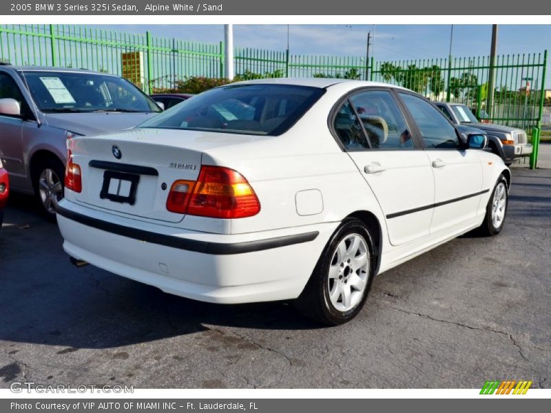 Alpine White / Sand 2005 BMW 3 Series 325i Sedan