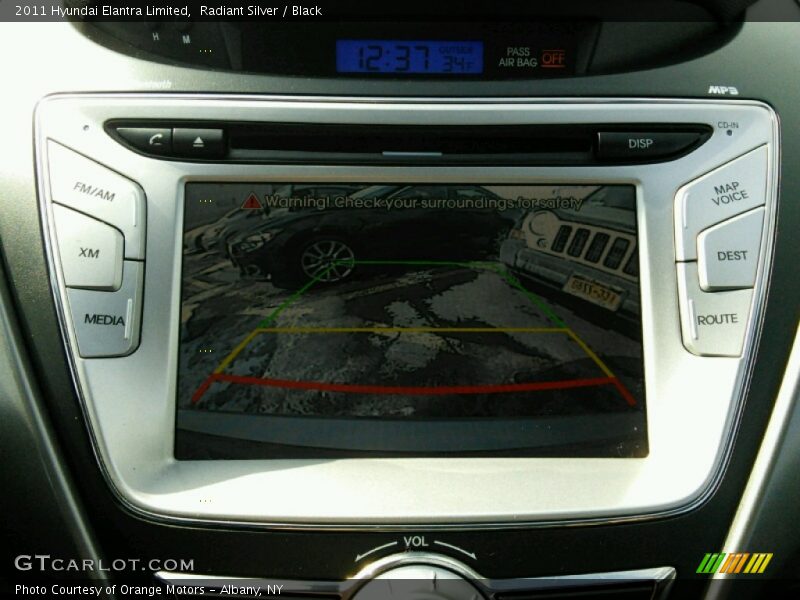 Radiant Silver / Black 2011 Hyundai Elantra Limited