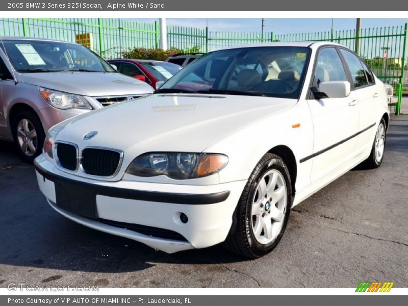 Alpine White / Sand 2005 BMW 3 Series 325i Sedan