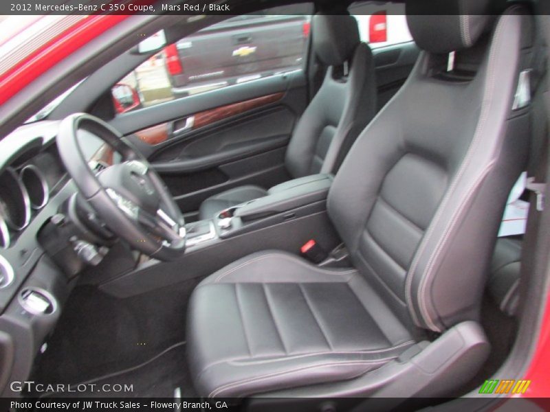 Mars Red / Black 2012 Mercedes-Benz C 350 Coupe