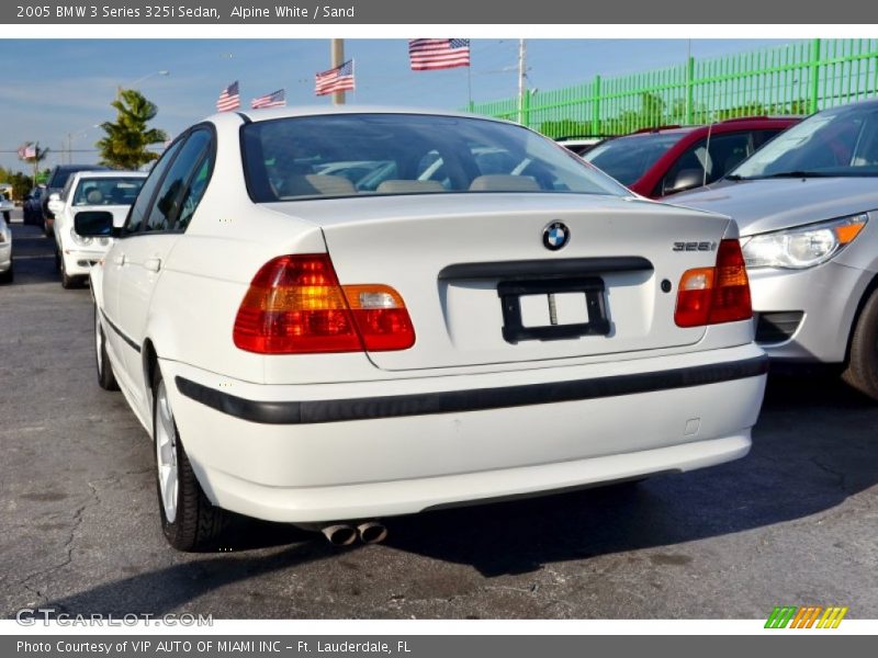 Alpine White / Sand 2005 BMW 3 Series 325i Sedan