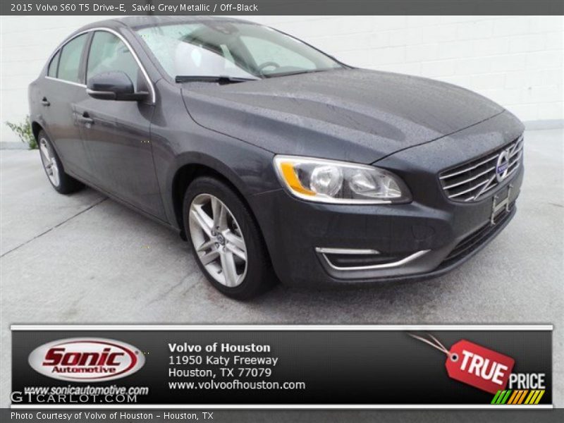 Savile Grey Metallic / Off-Black 2015 Volvo S60 T5 Drive-E