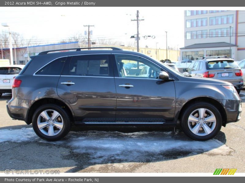 Grigio Metallic / Ebony 2012 Acura MDX SH-AWD