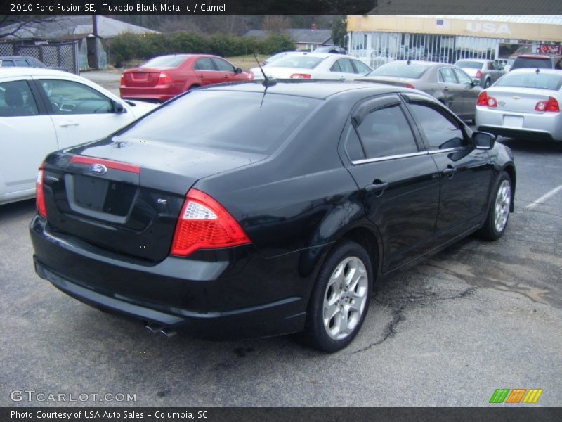 Tuxedo Black Metallic / Camel 2010 Ford Fusion SE