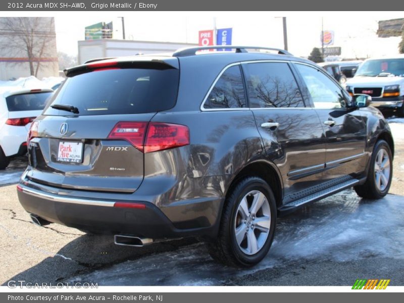 Grigio Metallic / Ebony 2012 Acura MDX SH-AWD