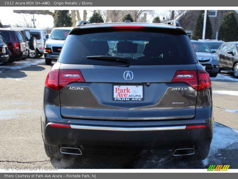 Grigio Metallic / Ebony 2012 Acura MDX SH-AWD