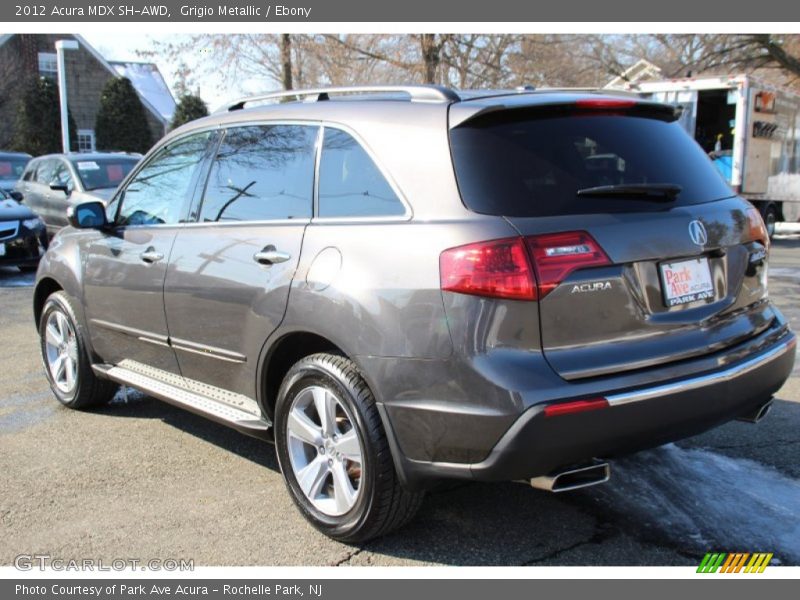 Grigio Metallic / Ebony 2012 Acura MDX SH-AWD