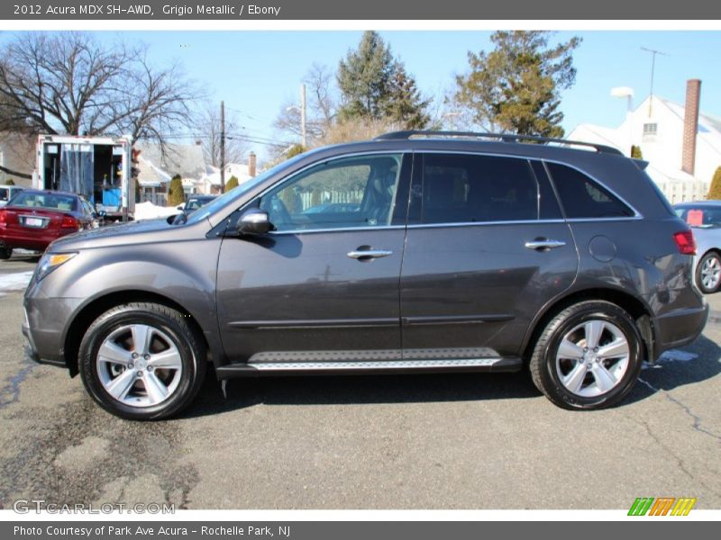 Grigio Metallic / Ebony 2012 Acura MDX SH-AWD