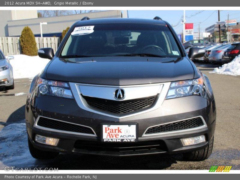 Grigio Metallic / Ebony 2012 Acura MDX SH-AWD