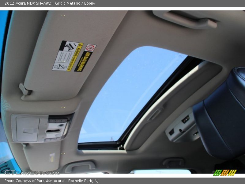 Grigio Metallic / Ebony 2012 Acura MDX SH-AWD