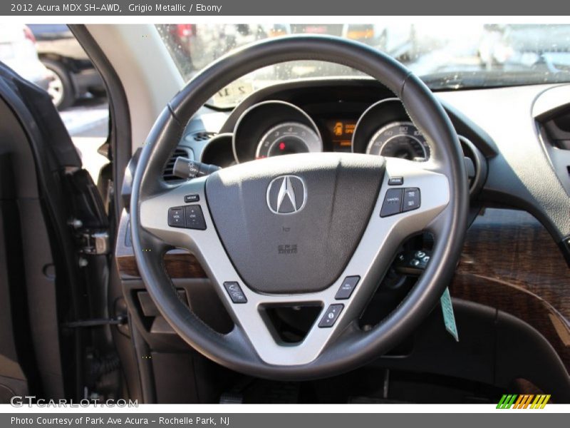 Grigio Metallic / Ebony 2012 Acura MDX SH-AWD