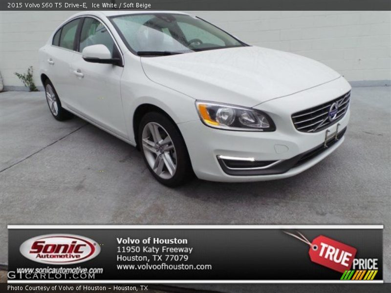 Ice White / Soft Beige 2015 Volvo S60 T5 Drive-E