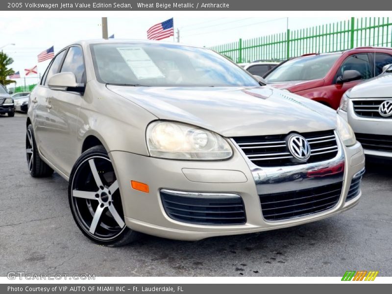Wheat Beige Metallic / Anthracite 2005 Volkswagen Jetta Value Edition Sedan