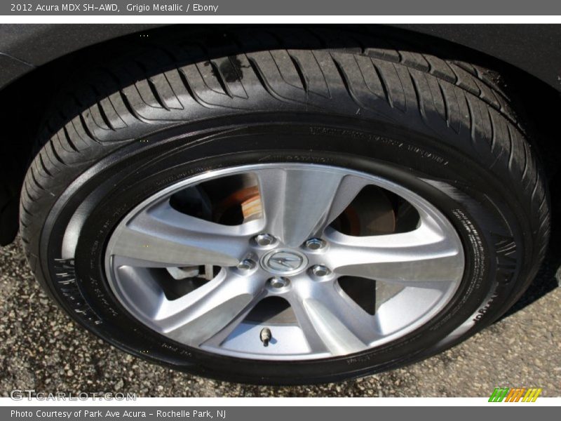 Grigio Metallic / Ebony 2012 Acura MDX SH-AWD