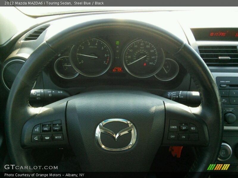 Steel Blue / Black 2012 Mazda MAZDA6 i Touring Sedan