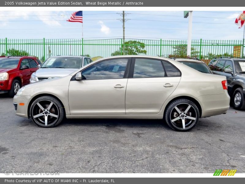 Wheat Beige Metallic / Anthracite 2005 Volkswagen Jetta Value Edition Sedan