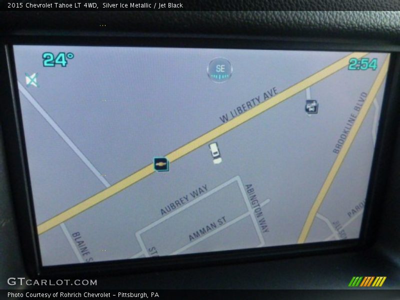Silver Ice Metallic / Jet Black 2015 Chevrolet Tahoe LT 4WD