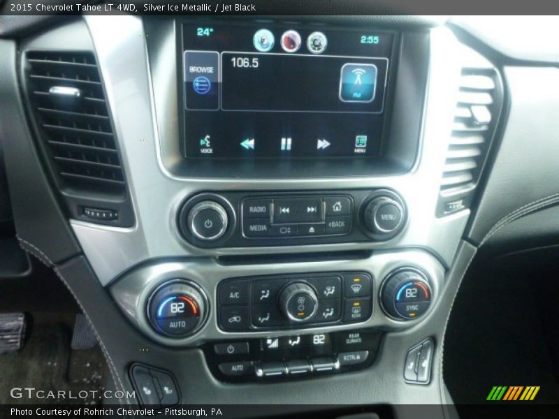 Silver Ice Metallic / Jet Black 2015 Chevrolet Tahoe LT 4WD