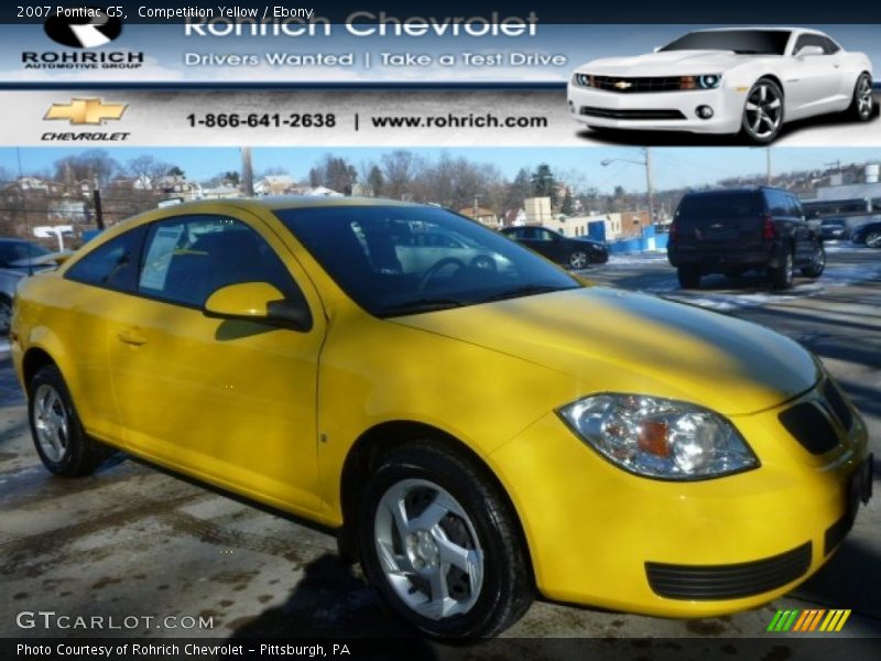 Competition Yellow / Ebony 2007 Pontiac G5
