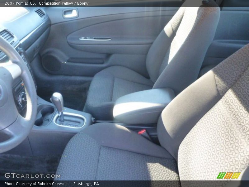 Competition Yellow / Ebony 2007 Pontiac G5