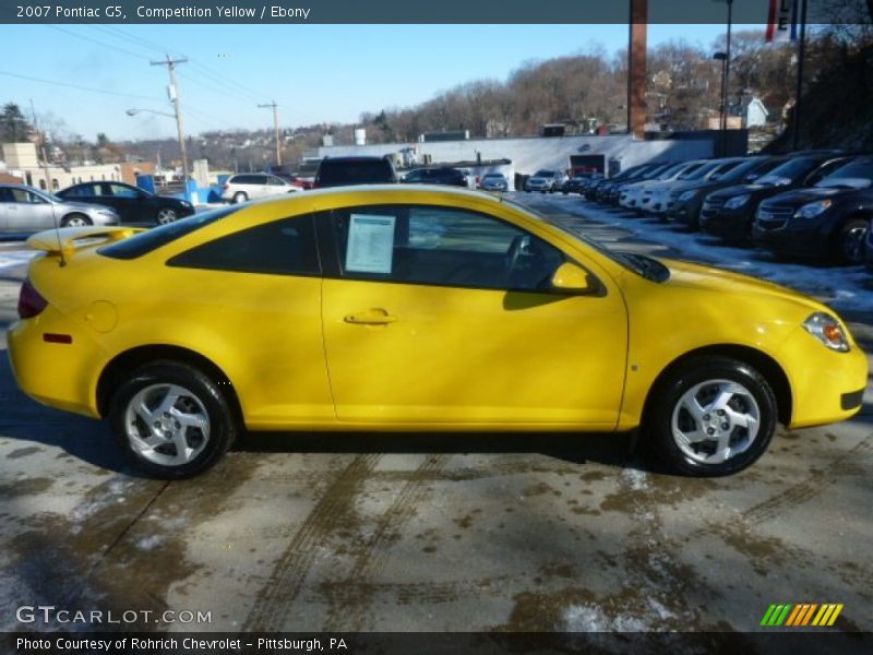 Competition Yellow / Ebony 2007 Pontiac G5