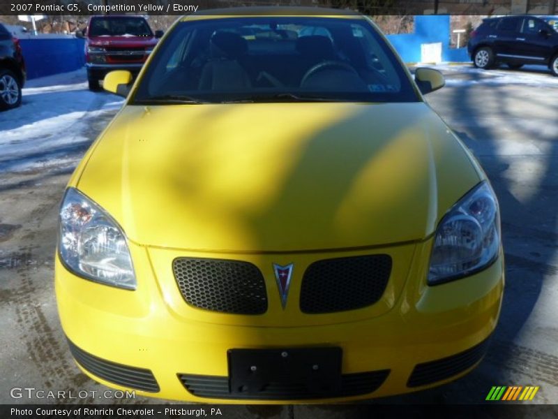 Competition Yellow / Ebony 2007 Pontiac G5