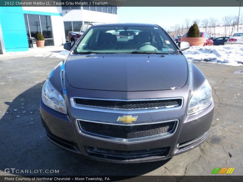Taupe Gray Metallic / Titanium 2012 Chevrolet Malibu LS