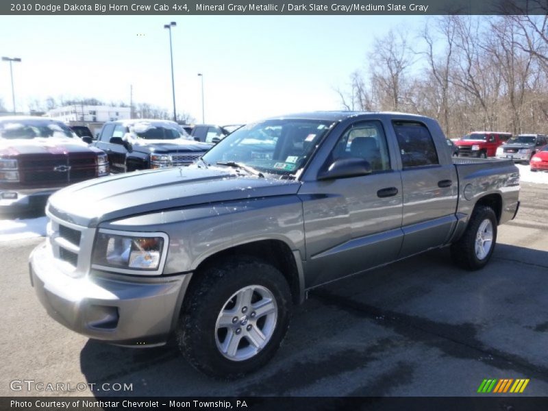 Mineral Gray Metallic / Dark Slate Gray/Medium Slate Gray 2010 Dodge Dakota Big Horn Crew Cab 4x4