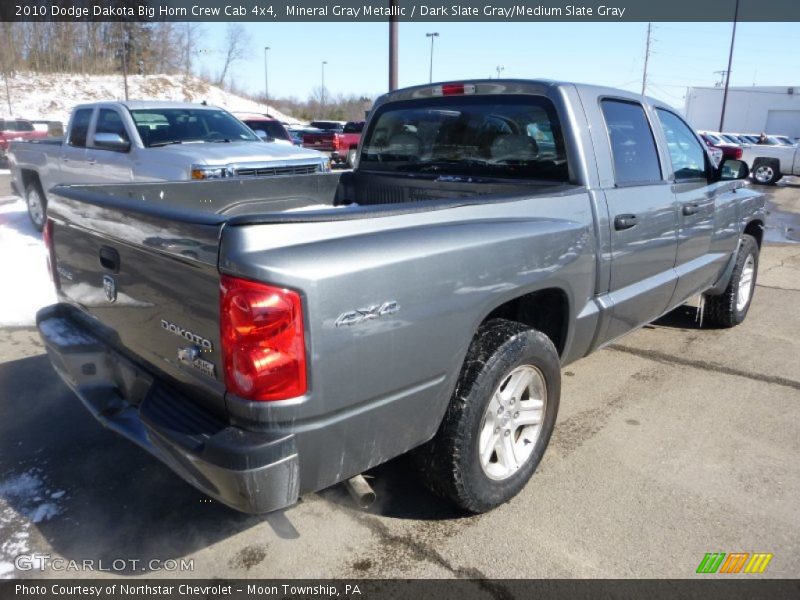 Mineral Gray Metallic / Dark Slate Gray/Medium Slate Gray 2010 Dodge Dakota Big Horn Crew Cab 4x4