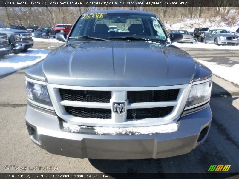 Mineral Gray Metallic / Dark Slate Gray/Medium Slate Gray 2010 Dodge Dakota Big Horn Crew Cab 4x4