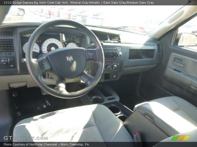 Mineral Gray Metallic / Dark Slate Gray/Medium Slate Gray 2010 Dodge Dakota Big Horn Crew Cab 4x4