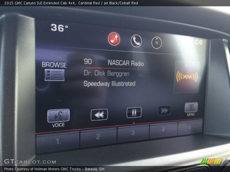 Cardinal Red / Jet Black/Cobalt Red 2015 GMC Canyon SLE Extended Cab 4x4