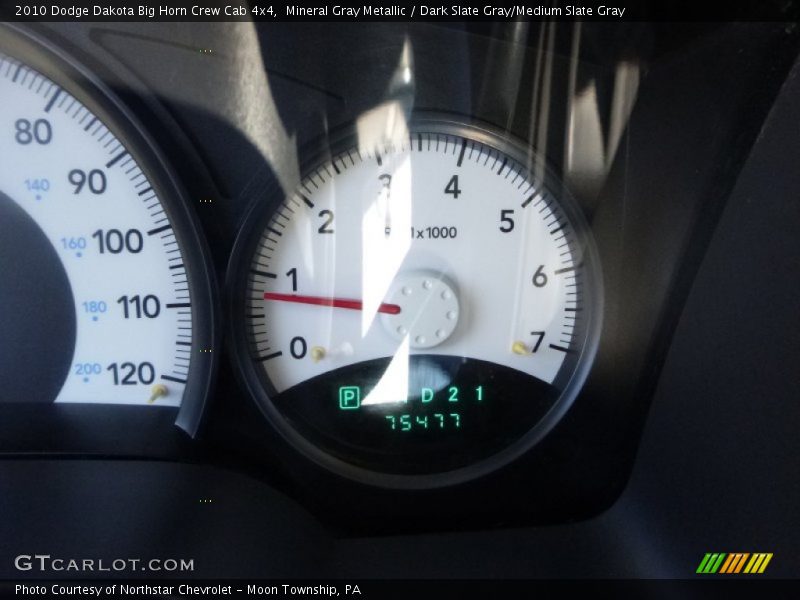 Mineral Gray Metallic / Dark Slate Gray/Medium Slate Gray 2010 Dodge Dakota Big Horn Crew Cab 4x4