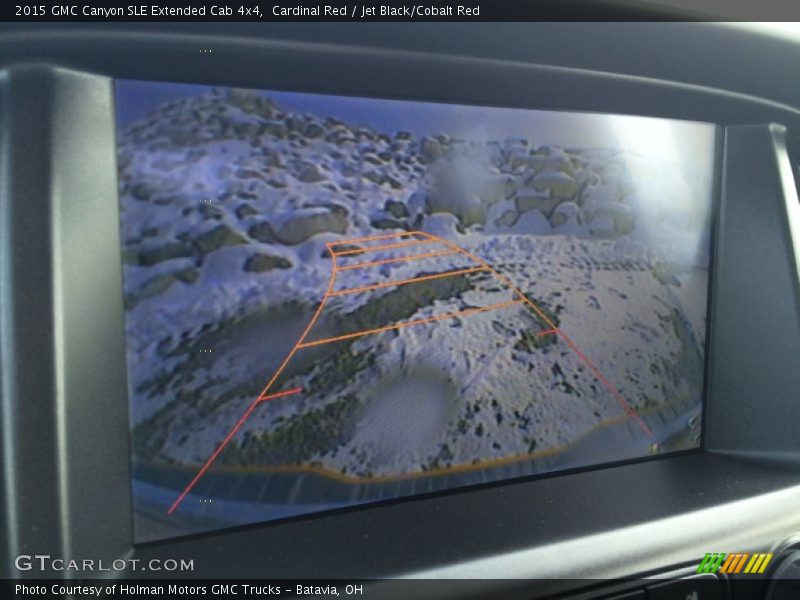 Cardinal Red / Jet Black/Cobalt Red 2015 GMC Canyon SLE Extended Cab 4x4