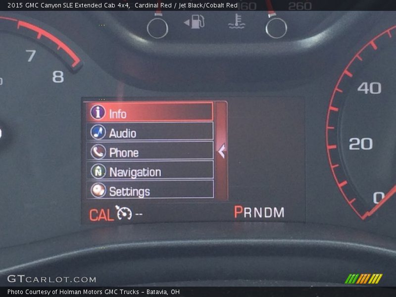 Cardinal Red / Jet Black/Cobalt Red 2015 GMC Canyon SLE Extended Cab 4x4