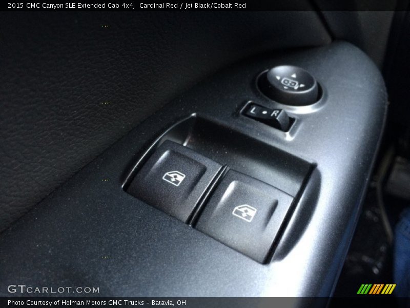 Cardinal Red / Jet Black/Cobalt Red 2015 GMC Canyon SLE Extended Cab 4x4