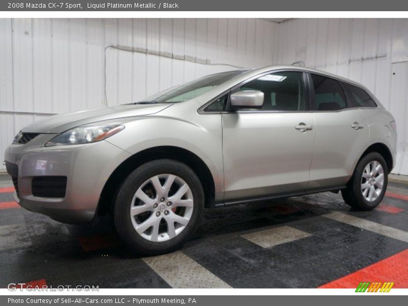 Liquid Platinum Metallic / Black 2008 Mazda CX-7 Sport