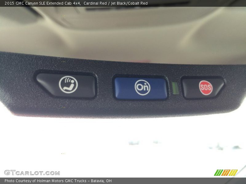 Cardinal Red / Jet Black/Cobalt Red 2015 GMC Canyon SLE Extended Cab 4x4