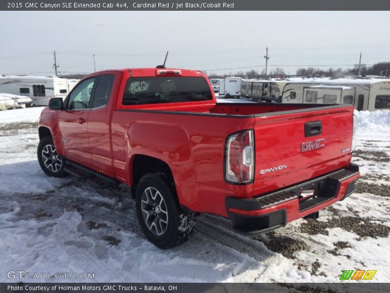 Cardinal Red / Jet Black/Cobalt Red 2015 GMC Canyon SLE Extended Cab 4x4