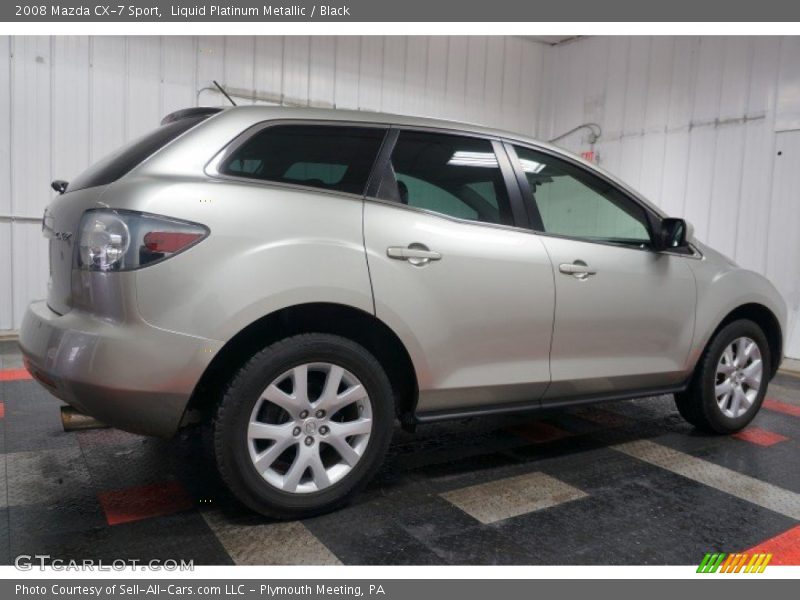 Liquid Platinum Metallic / Black 2008 Mazda CX-7 Sport