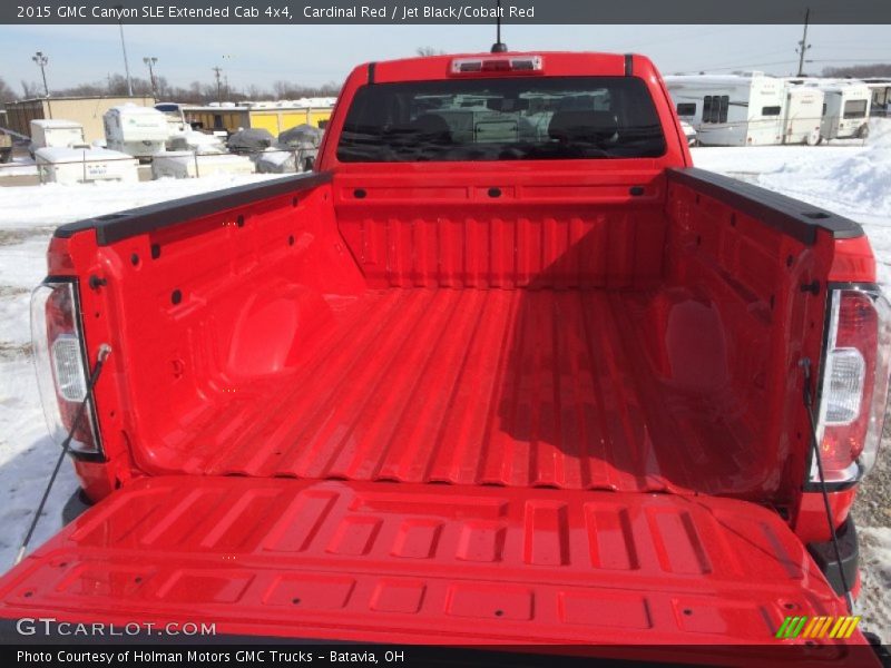 Cardinal Red / Jet Black/Cobalt Red 2015 GMC Canyon SLE Extended Cab 4x4