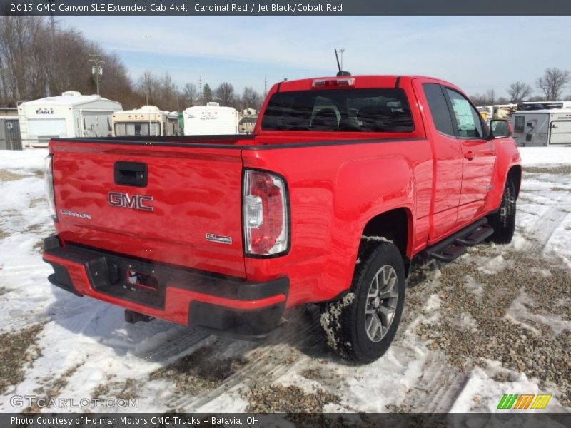 Cardinal Red / Jet Black/Cobalt Red 2015 GMC Canyon SLE Extended Cab 4x4
