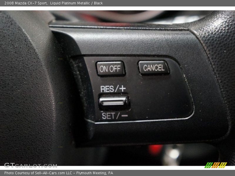 Liquid Platinum Metallic / Black 2008 Mazda CX-7 Sport