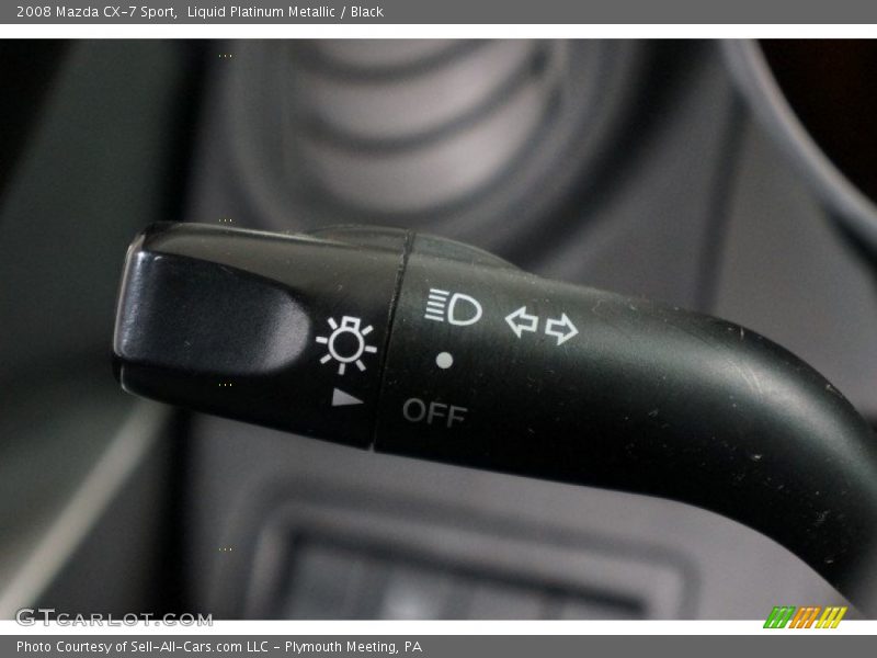 Liquid Platinum Metallic / Black 2008 Mazda CX-7 Sport