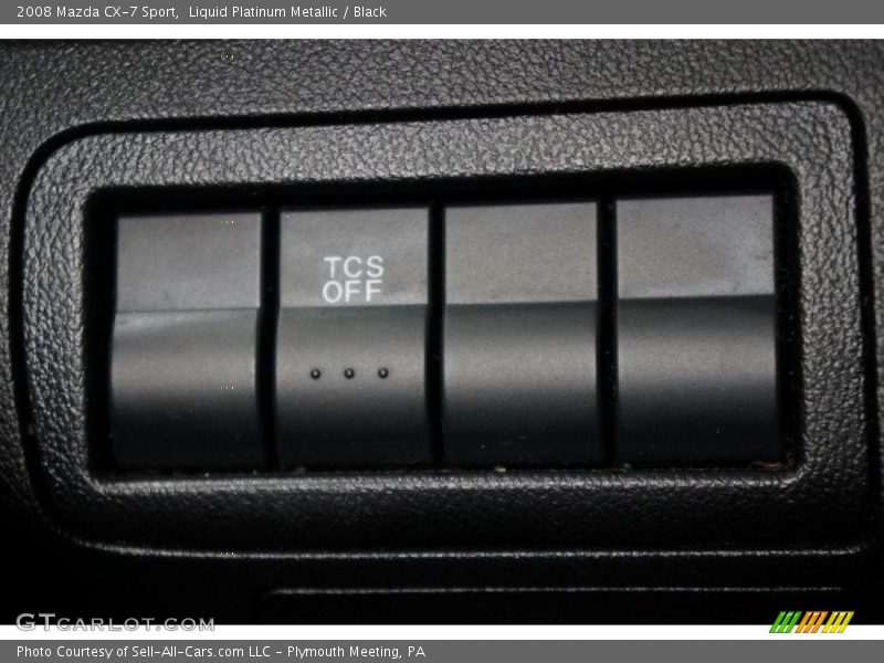 Liquid Platinum Metallic / Black 2008 Mazda CX-7 Sport