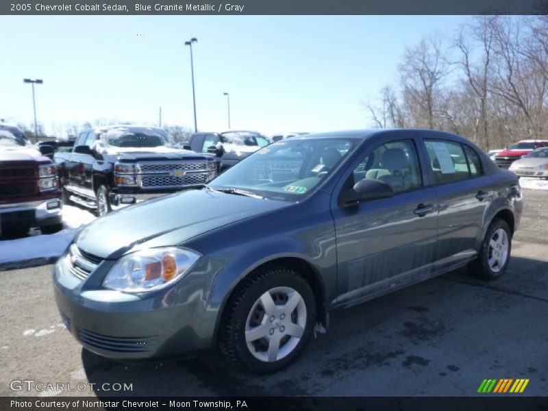 Blue Granite Metallic / Gray 2005 Chevrolet Cobalt Sedan