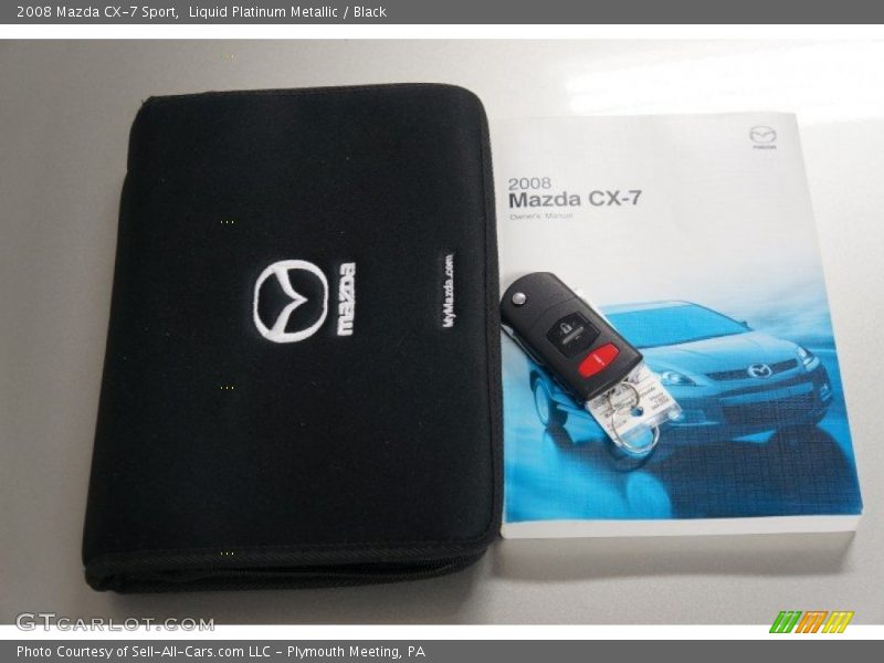 Liquid Platinum Metallic / Black 2008 Mazda CX-7 Sport